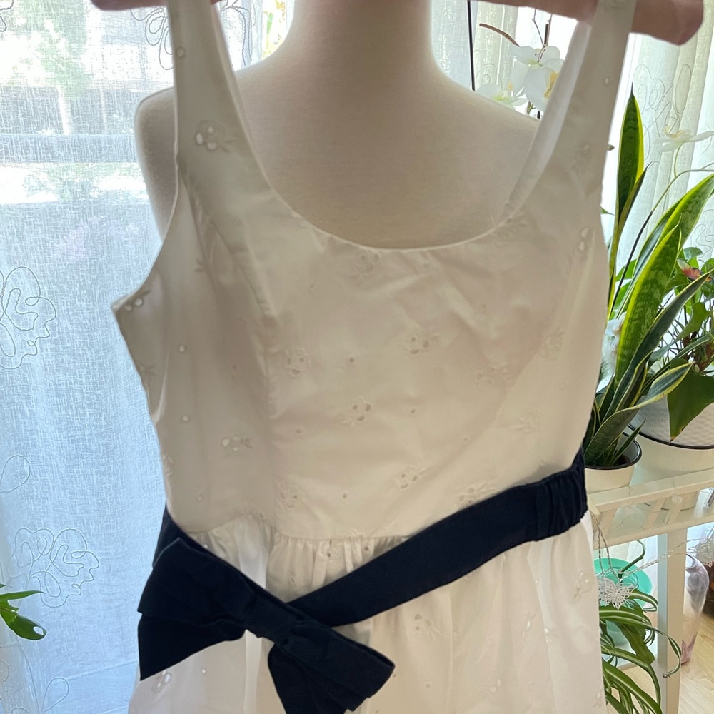 Abercrombie & Fitch Cream Sundress Scoop Neck Sleeveless
